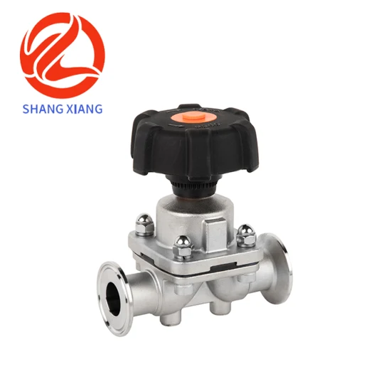 Fast Delivery Sanitary Strainless Steel Clamp Ordinary Manual Diaphragm Valve